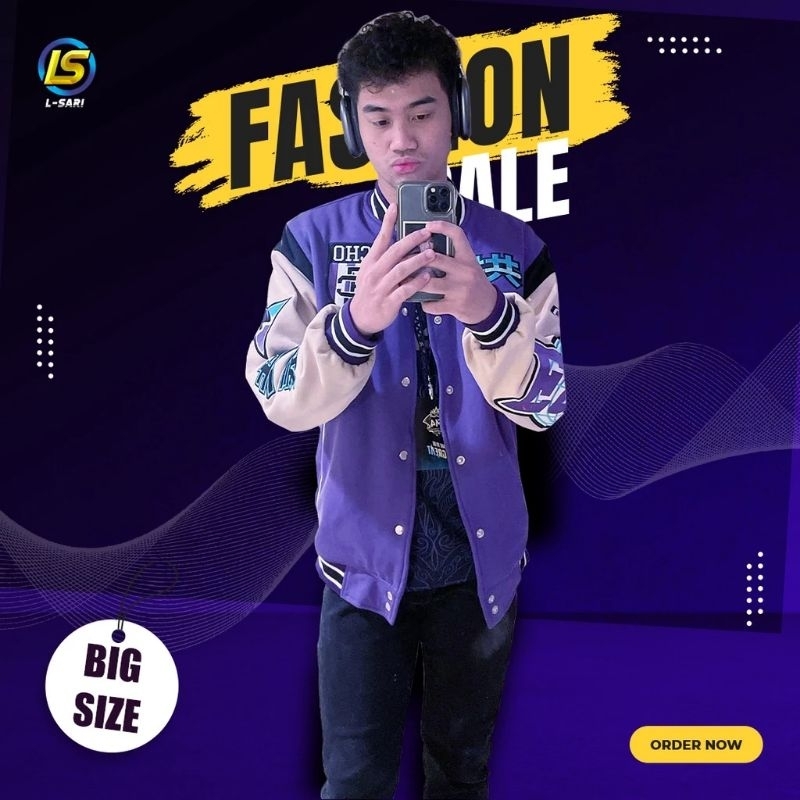 JAKET VARSITY ECHO PH TERBARU M4 WORLD CHAMPIONSHIP JUMBO XXXXL