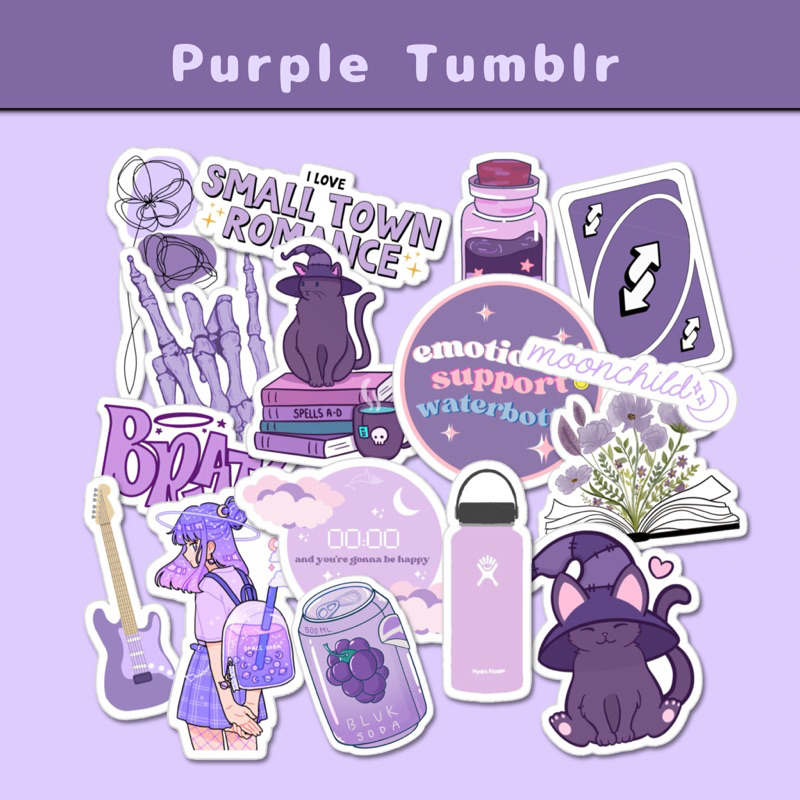 

Purple Sticker Pack Lilac sticker Sticker Aesthetic tumblr