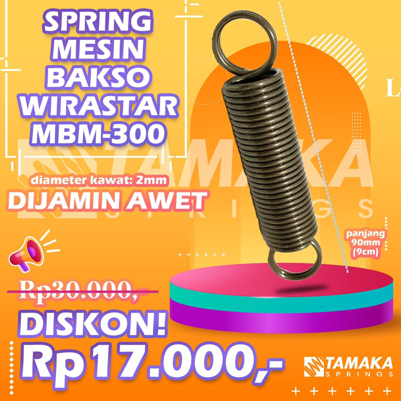 Per Spring Pegas Tarik Mesin Cetak Bakso Wirastar MBM 300