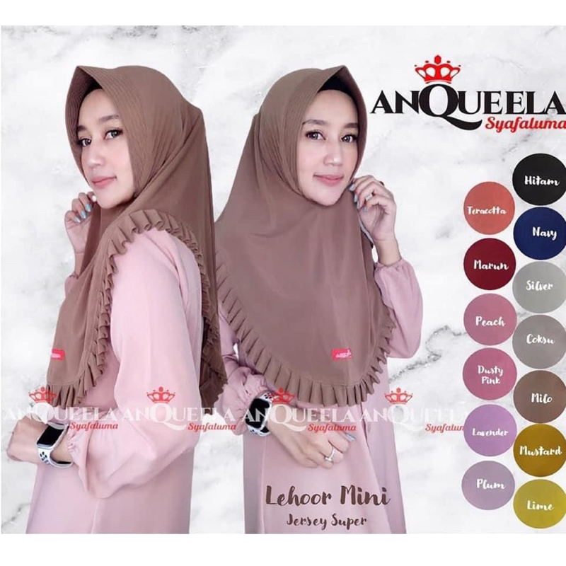 Jilbab lehor mini by anquella hijab