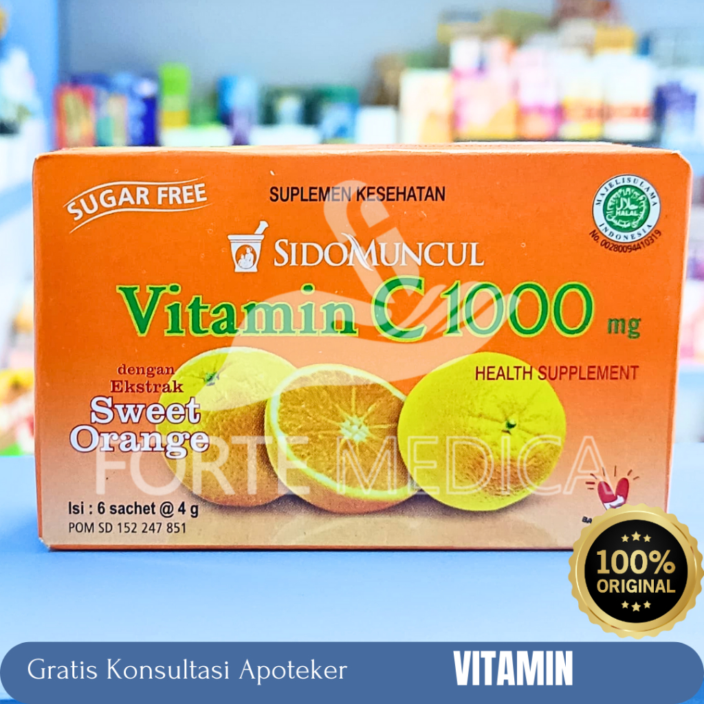 Sidomuncul Vitamin C 1000 Rasa Jeruk - Vitamin