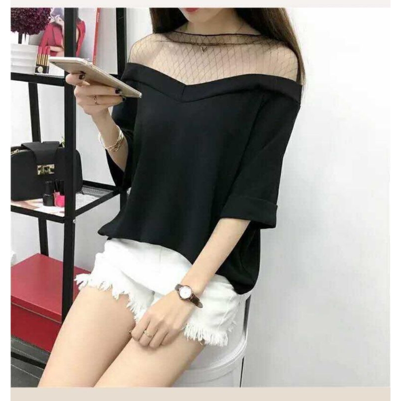 blus Korean style blus import blus kombinasi