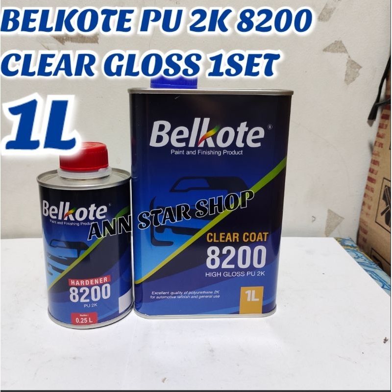 BELKOTE 8200 PU 2K CLEAR COAT / CLEAR GLOSSY ISI 1LITER