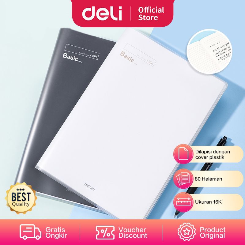 

DELU EC EVA COVER NOTEBOOK (PLAIN) T1680