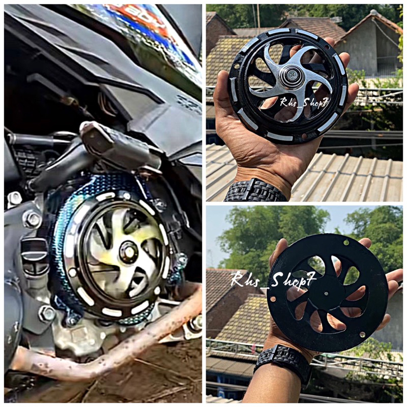 Cover kipas cover tutup kipas spinner putar motif CNC fiz R force 1 dan motor matic pendingin mesin 