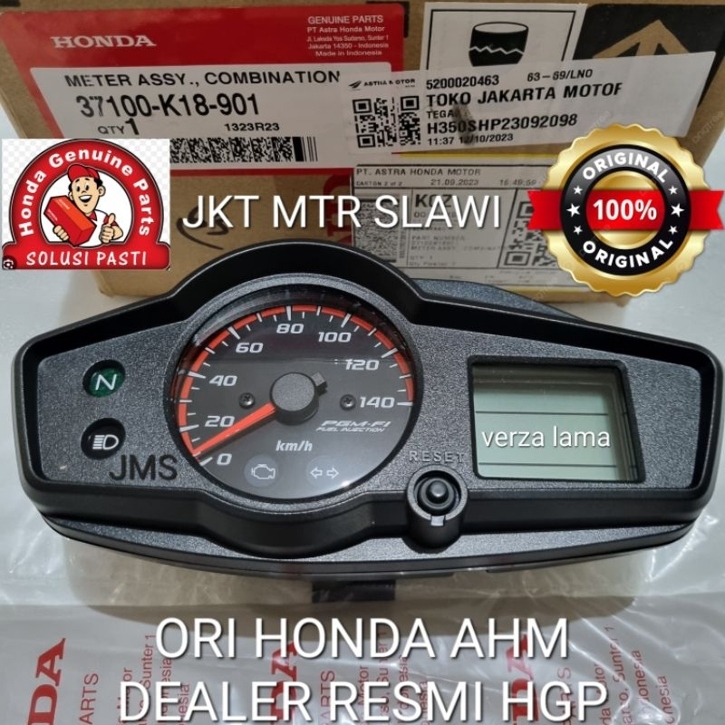 37100-K18-901 Speedometer assy verza tahun 2013 ori Honda AHM