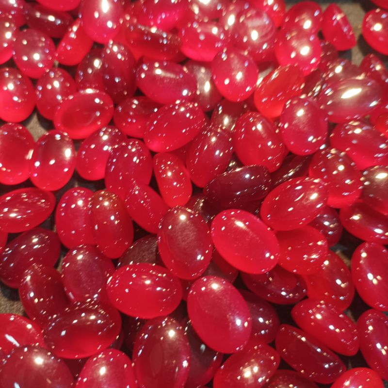 Batu Akik Red Baron ber giwang