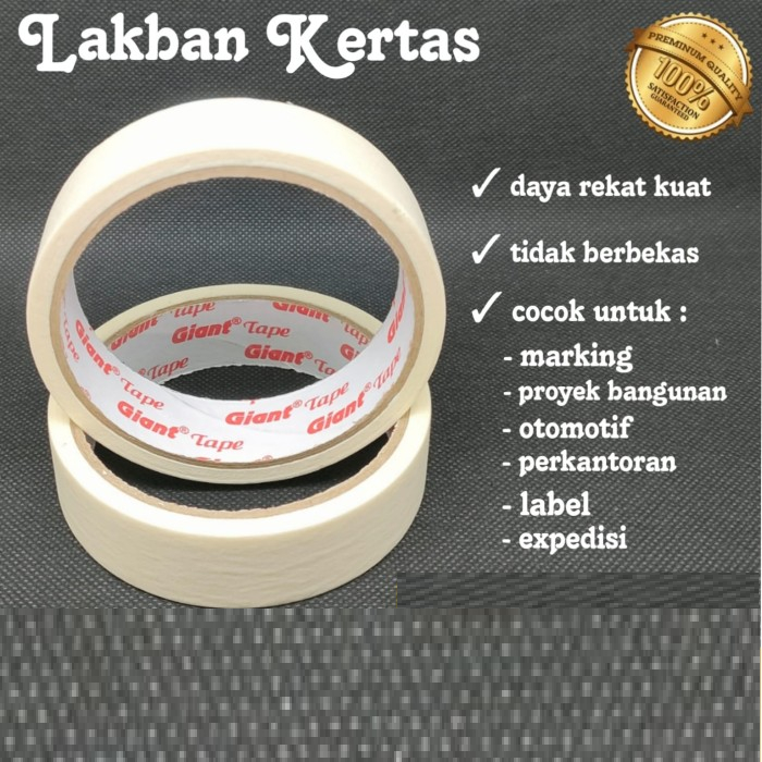 

Isolasi Kertas taiyo 24 mm Masking Tape 1 inch x 17 meter