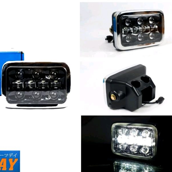 Reflektor Daymaker Kotak GL 100 Lampu Depan Daymaker Kotak set BATOK  gl 100 PNP HONDA gl pro gl maX