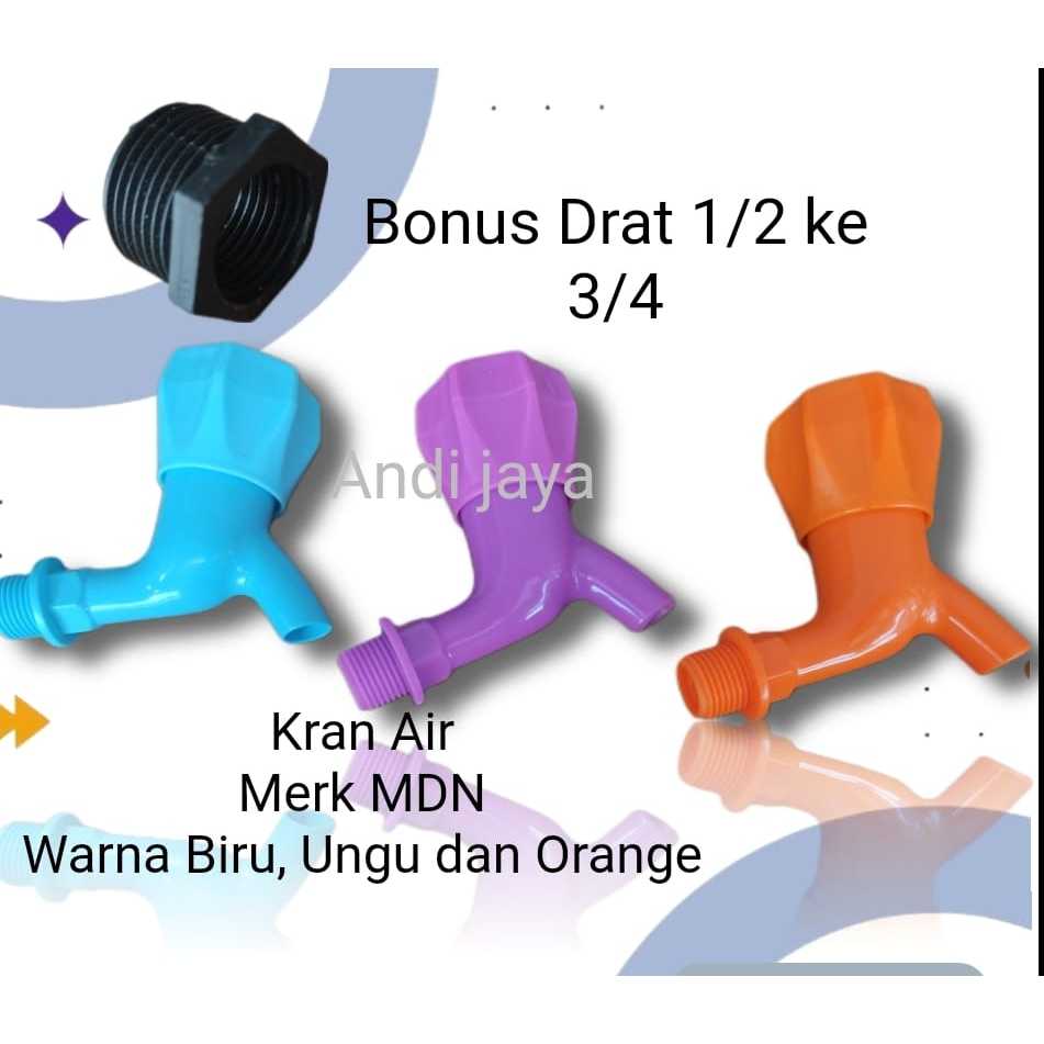 Kran Air Plastik PVC Kran Tembok Kamar Mandi Taman