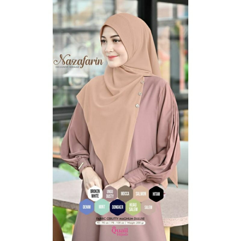 NAZAFARIN KHIMAR ORI QUAIL HIJAB
