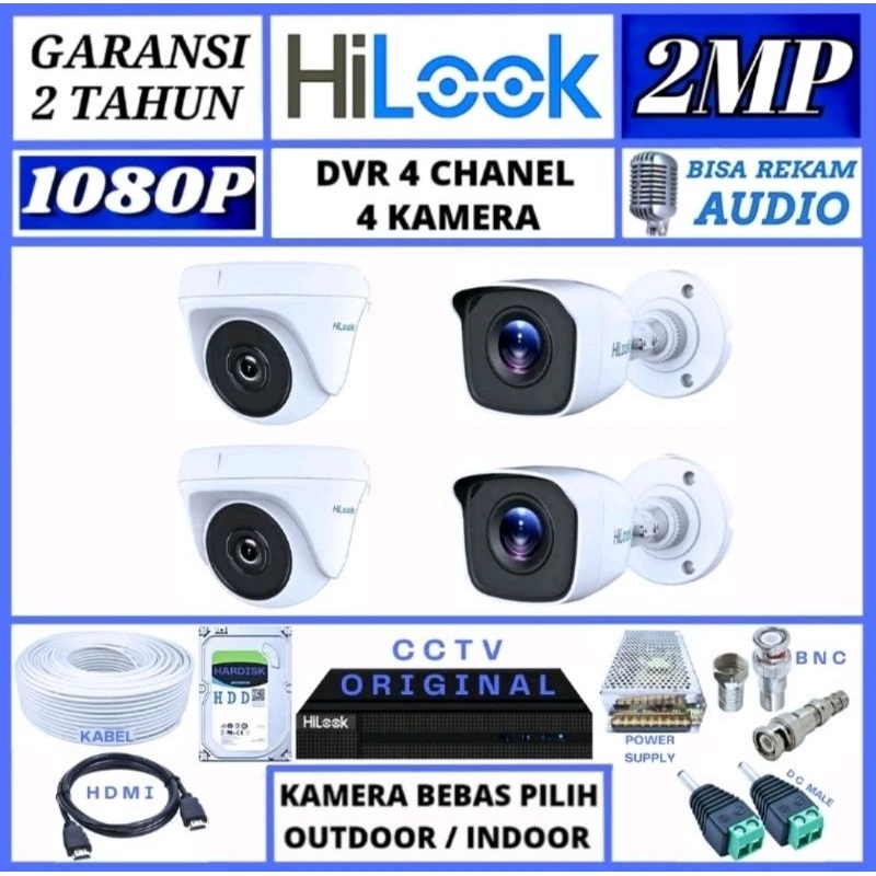 cctv hilook audio 4 camera