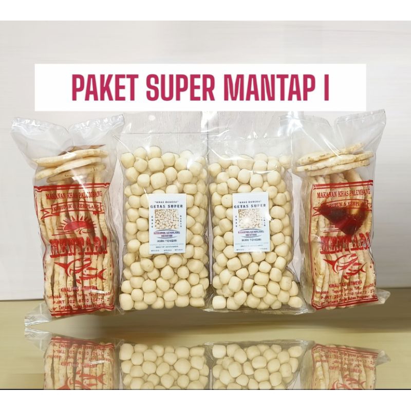 

Paket Super Mantap I - 4 pc x 250 gram (2 Kemplang Panggang + 2getas) Ikan Tenggiri