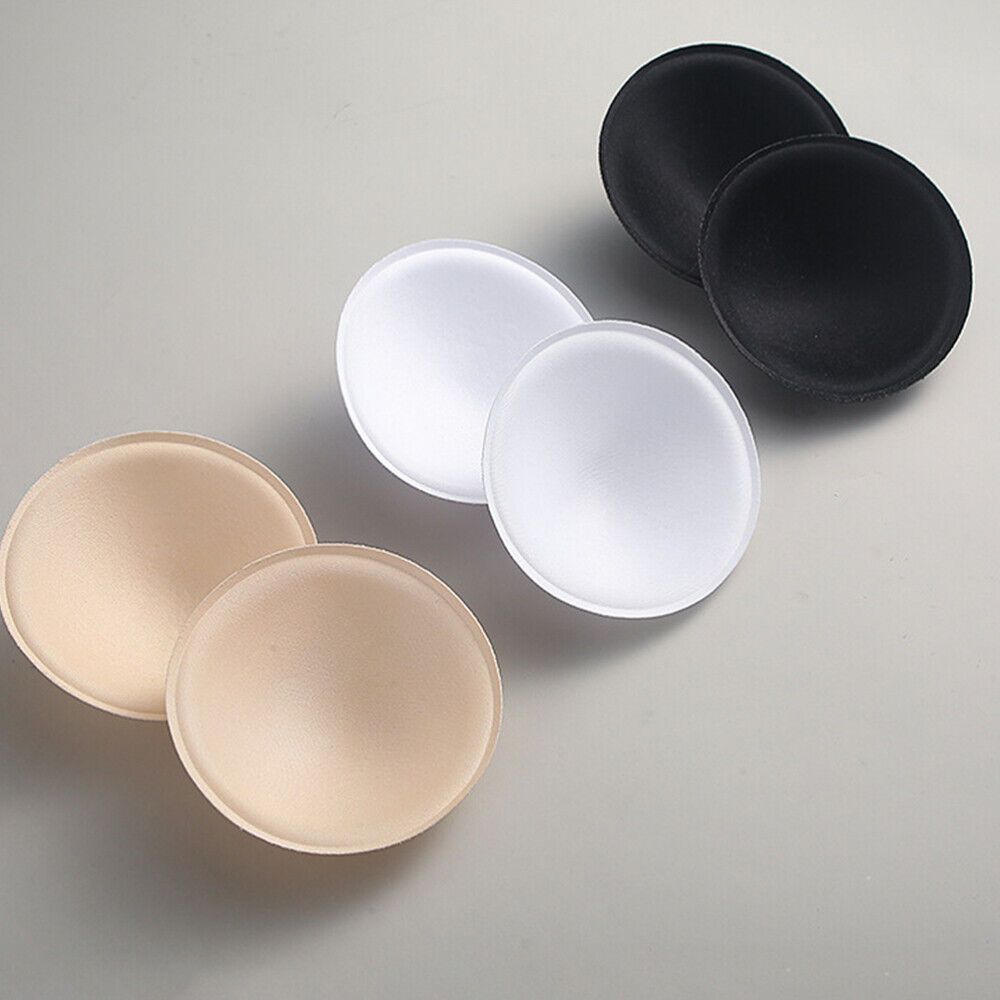 MEMORY FOAM Air Bra Pad Round / Soft Removable Triangle Bra Pads Inserts Replacement Cups for Bikini