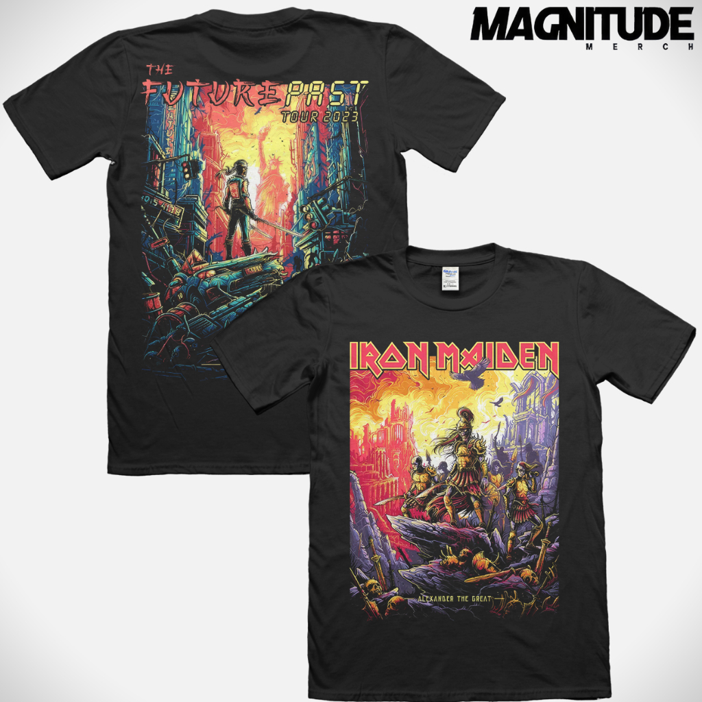 Magnitude T-Shirt IRON MAIDEN - ALEXANDER THE GREAT | Kaos musik | Kaos band | BOOTLEG |