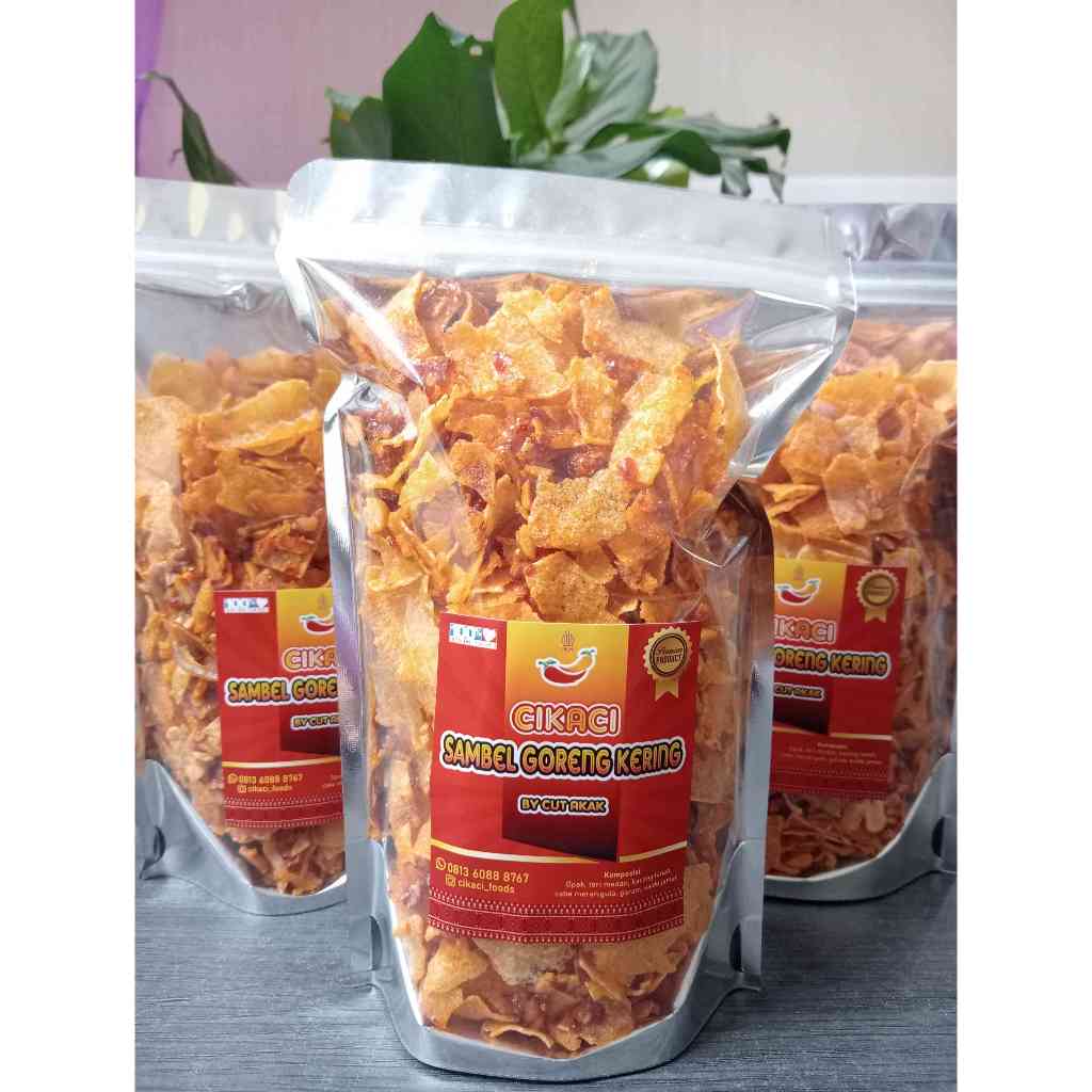 

Sambal goreng kering/sambal goreng tempe opak teri medan kacang 200 gr