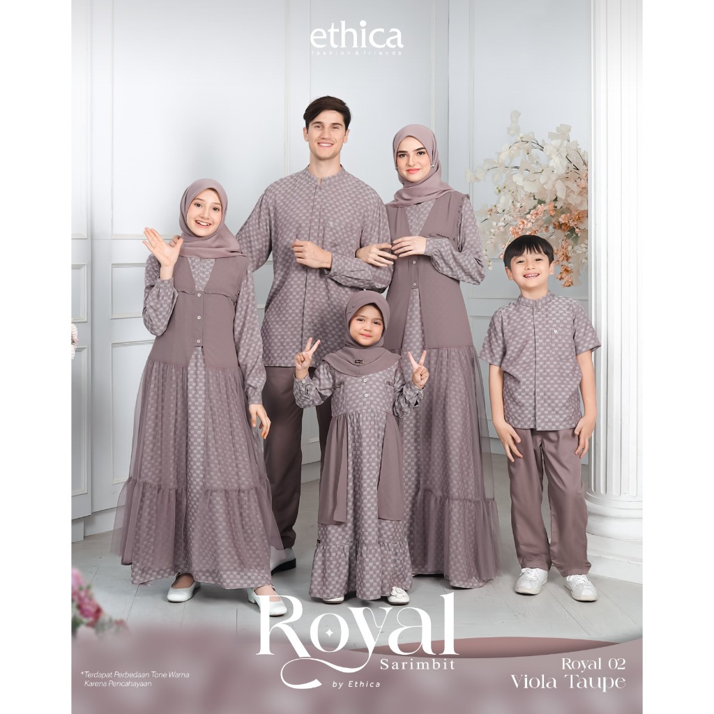 Royal 02 Viola Taupe Sarimbit Keluarga Ethica / Kagumi 300 Viola Taupe/Kahfi 294 Viola Taupe/Kagumi 