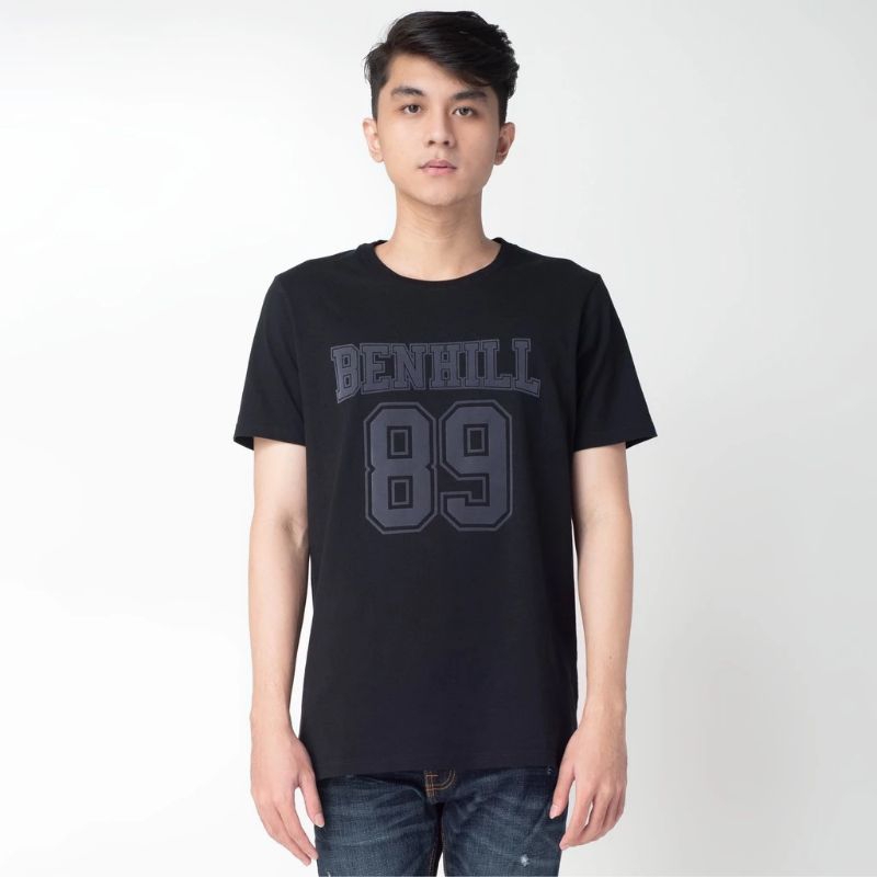 T-shirt Benhill 89 black unisex -kaos distro