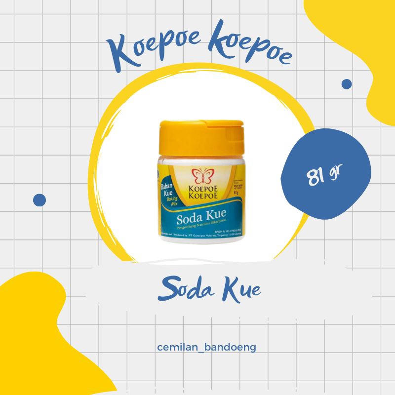 

soda kue cap koepeo koepoe kemasan 81 gr