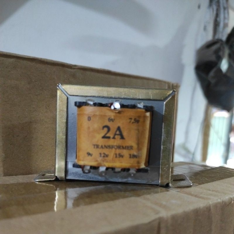 Trafo 2A Nol 6v 7.5v 9v 12v 15v 18v Trafo E 18v