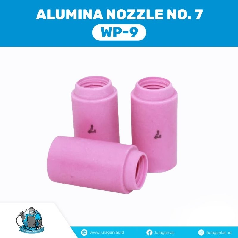 keramik Argon Alumina Nozzle No 7 untuk Stang Las Argon wp-9