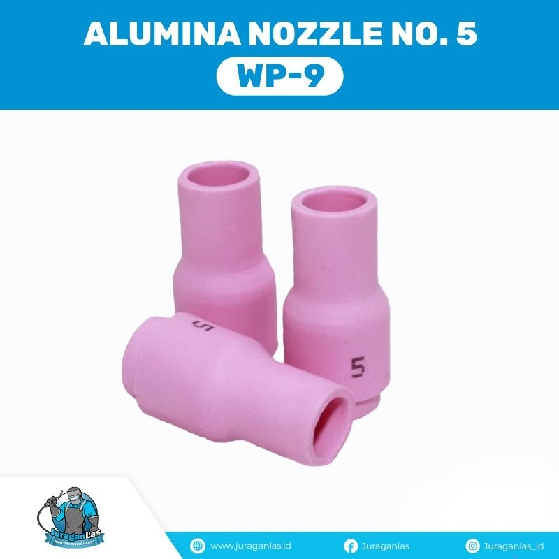 keramik Argon Alumina Nozzle No 5 untuk Stang Las Argon wp-9