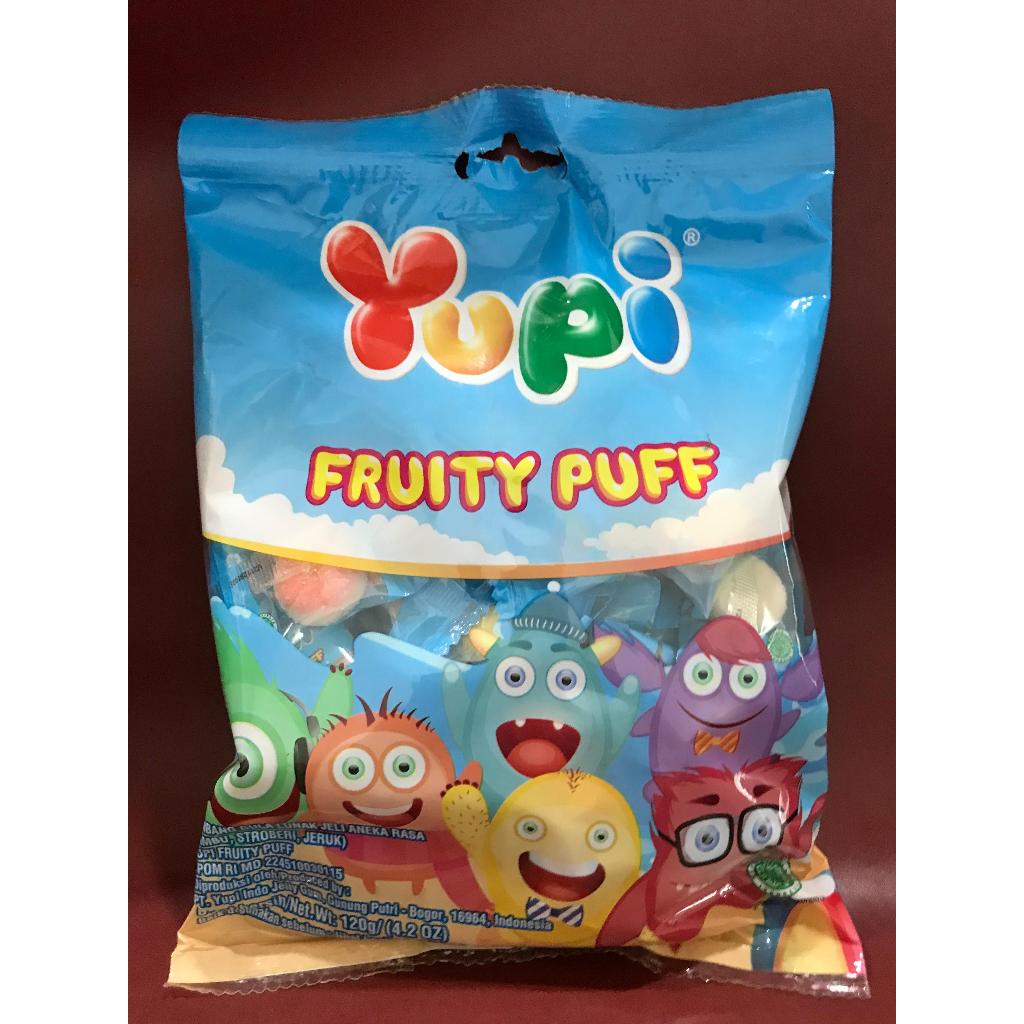 

Yupi Fruity Puff 120G - Permen Yupi Rasa Buah-Buahan