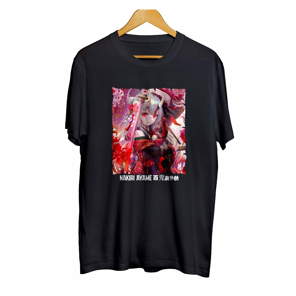 Kaos distro infinite anime vtuber NAKIRI AYAME OJOU - HOLOLIVE JP material combed 30s