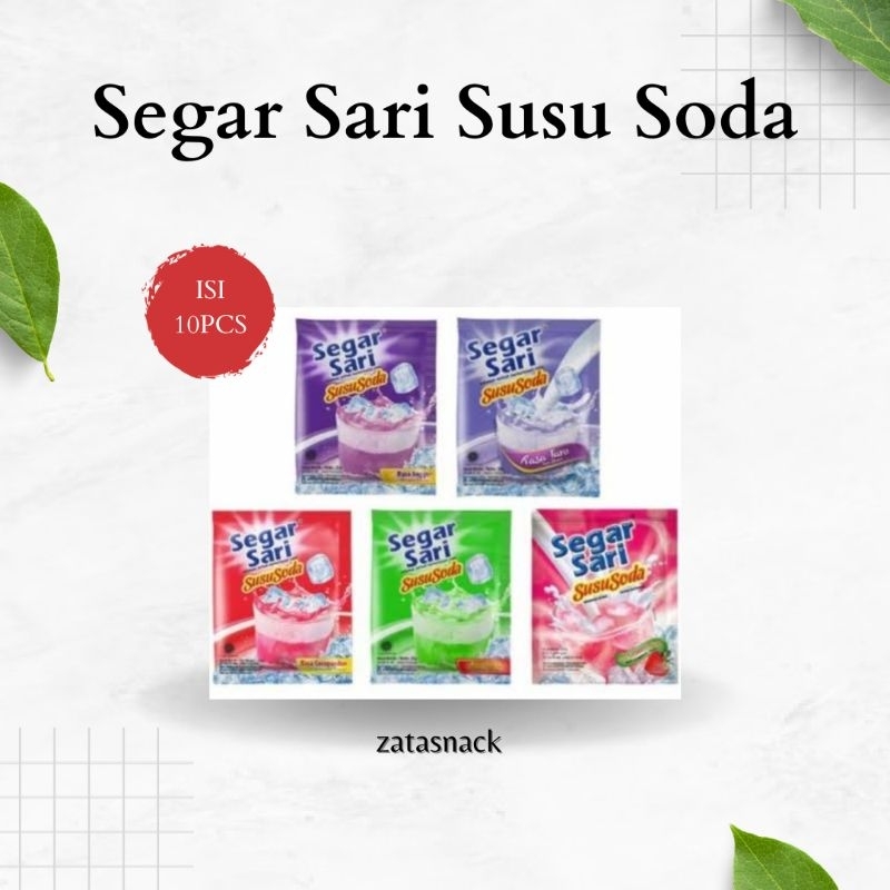 

Segar sari susu soda 1 renteng (isi 10 pcs)