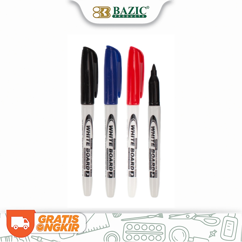 

Bazic Whiteboard Marker Fine Point BC-11G (Satuan) - Spidol Papan Tulis