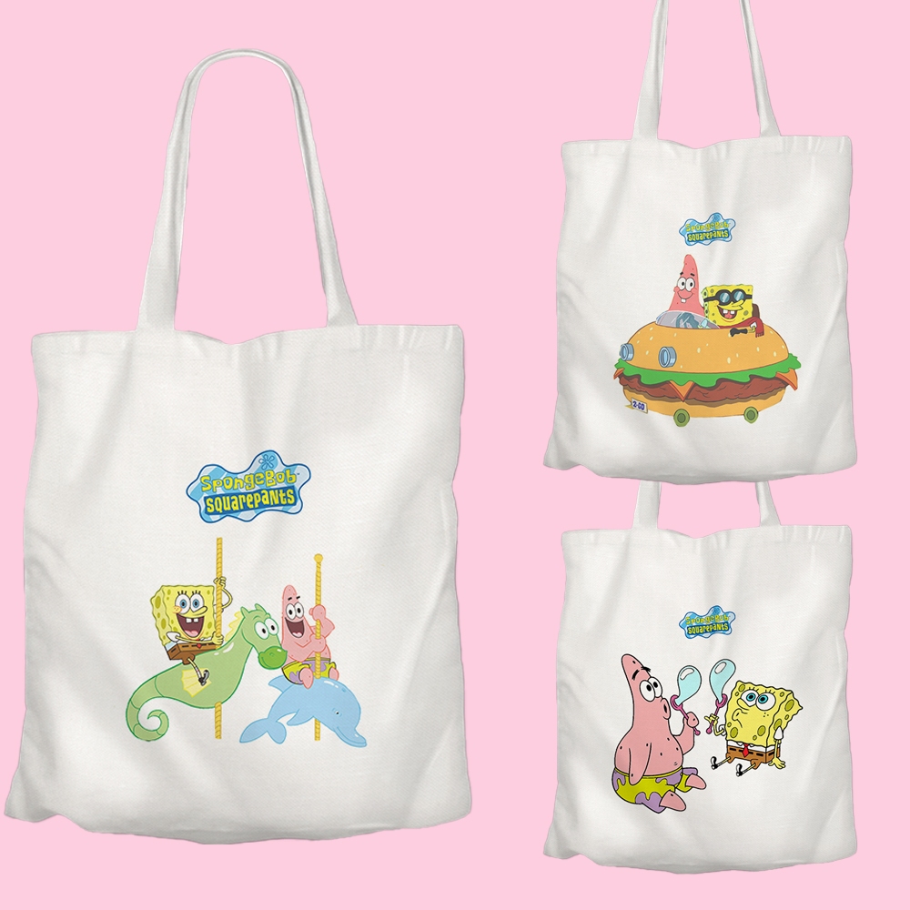 

Tas Ultah Anak Tas Ultah Goodie Bag Totebag Anak Termurah Custom Spongebob