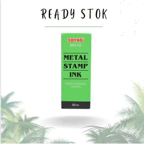 

TINTA STEMPEL INK LOGAM / NOMERATOR / STAMP / JOYKO / MSI-10 HITAM / 1 PCS