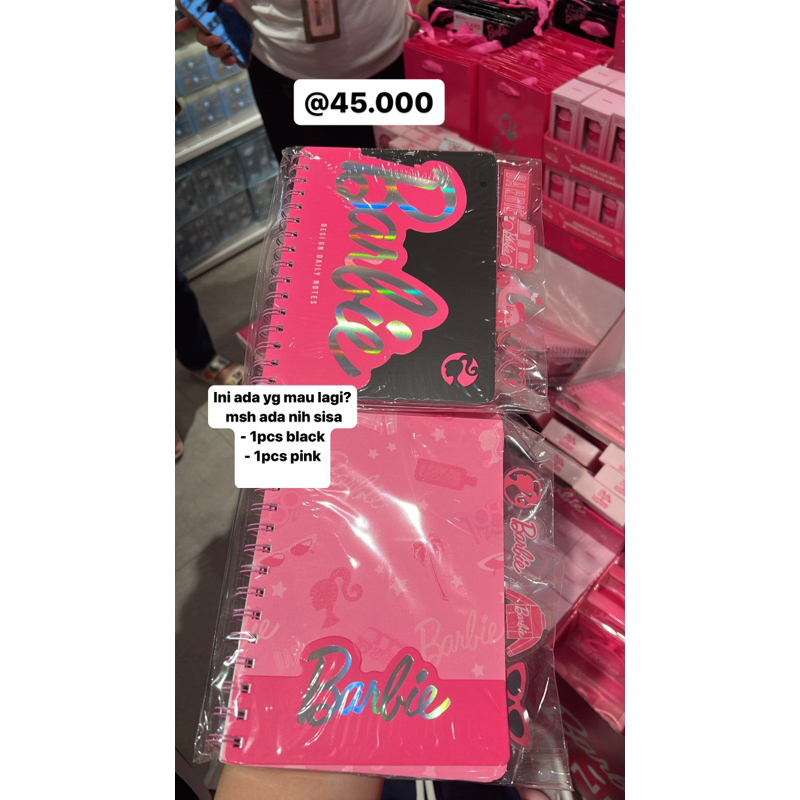 

buku tulis Barbie Miniso x Barbie