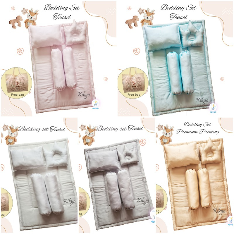 Bedding Set Baby Tensel Polos Bedcover Set Bayi Tensel Bed Set Baby
