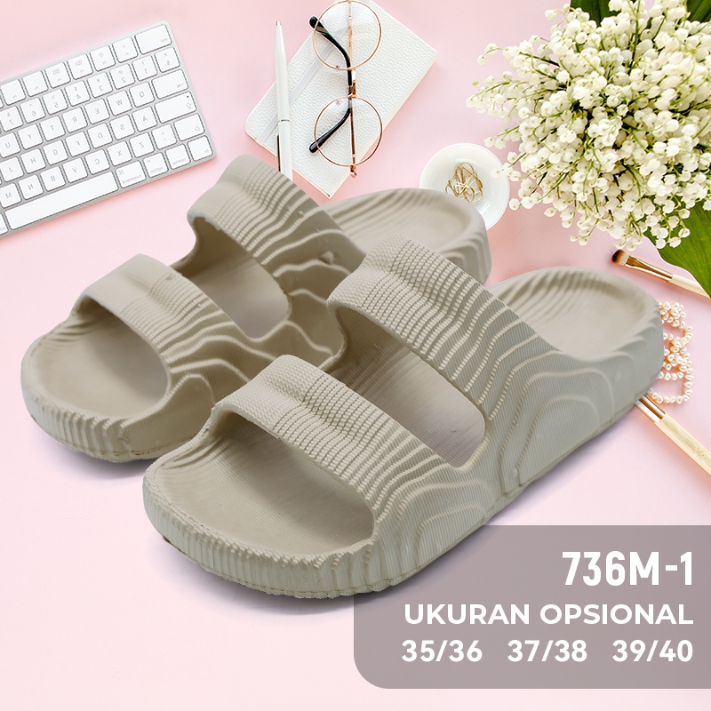 VANCHNEE Sandal Platform Pria Sandal Slide Pria Sol Lembut Tinggic Crocs Pria Sendal Flat Selop Wanita