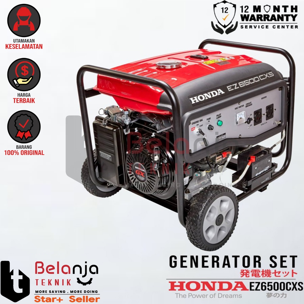 Mesin Genset Honda EZ 6500 CXS 6500 Watt Generator Set EZ6500CXS