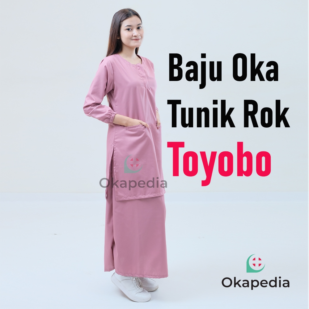 Baju jaga oka dokter perawat tunik rok Toyobo