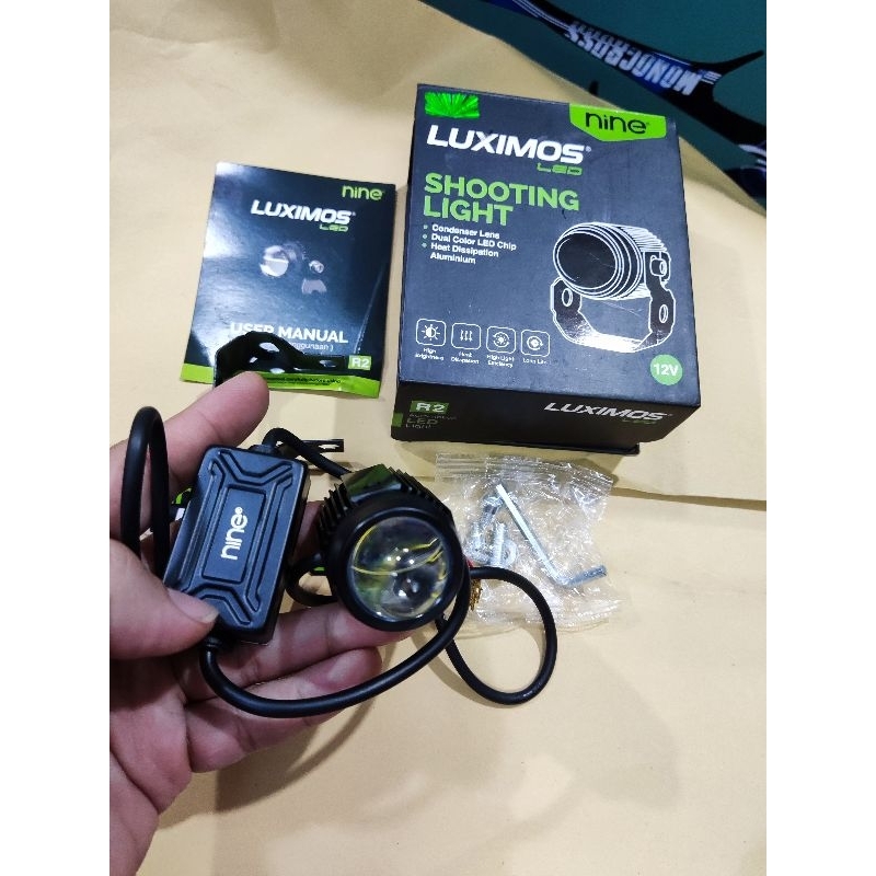 Lampu Luximos R2 Putih Kuning Nine Asli Original