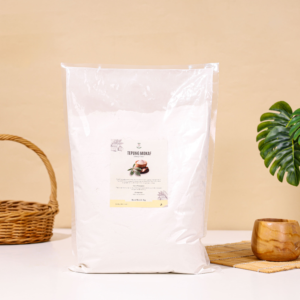 

Tani Organic Tepung Mokaf Tepung Singkong 1 Kg - Tepung Mokaf Gluten Free 1Kg