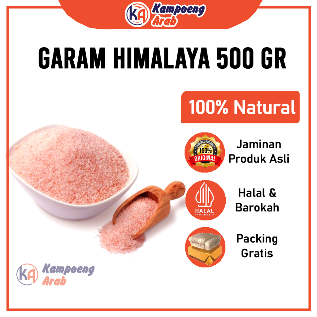 

GARAM HIMALAYA Murni 500Gr Kaya Nutrisi & Antioksidan Bagus Untuk Kesehatan Keluarga MPASI