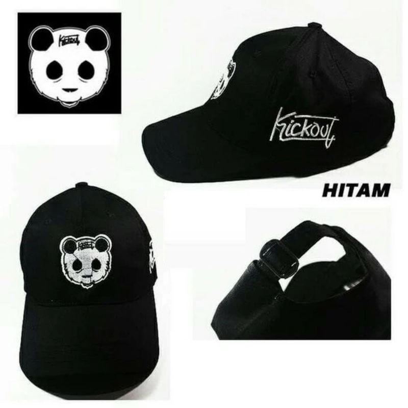 Topi Panda Kickout/ Topi Panda,Banteng/ Topi Baseball Bordir Panda/Banteng