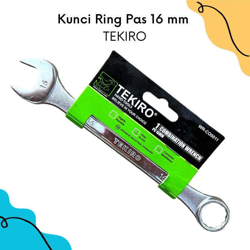 Tekiro Kunci Ring Pas 16mm | Kunci Ring Pas Tekiro 16mm | Kunci Ring Pas 16mm | Kunci Ring Pas Murah