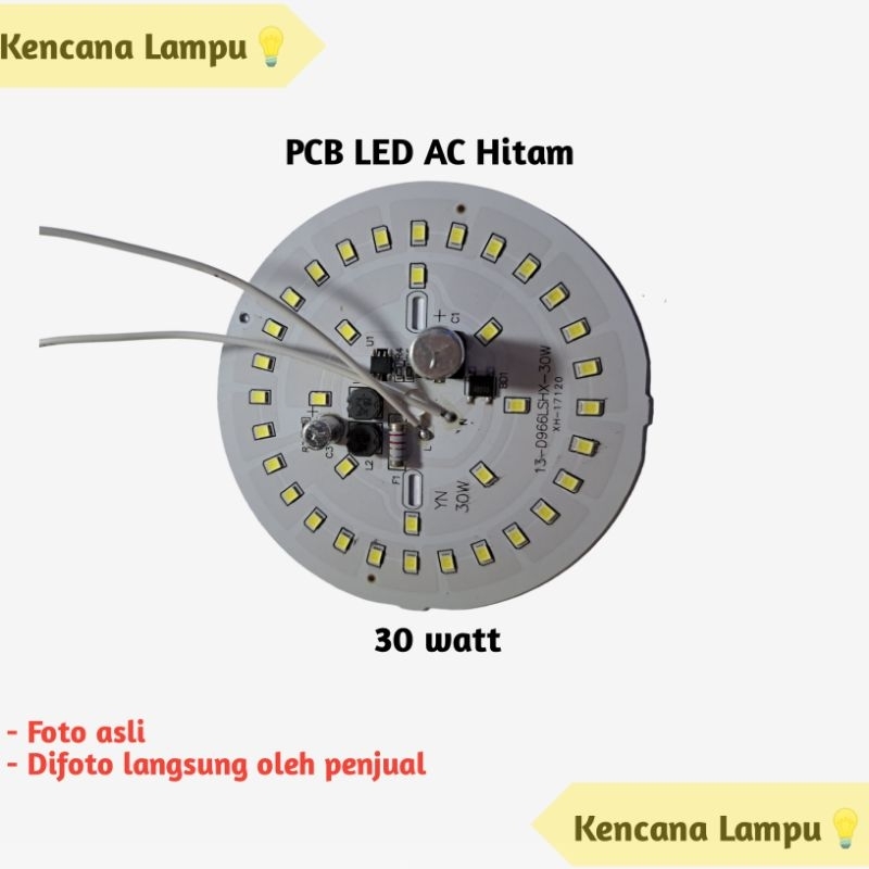 PCB LED AC Hitam 30 Watt