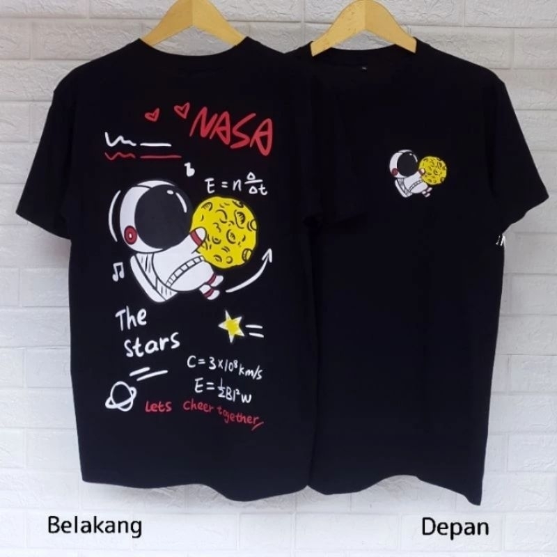 Kaos Oversize Cewek Cowok Astronot Nasa / Kaos Cewek Tshirt / Kaos Wanita / Pria