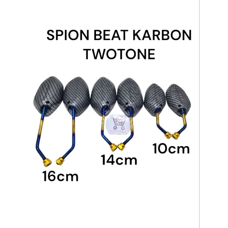 Spion Beat Karbon Twotone Spion Honda Beat twotone Beat Vario Scoopy Spacy Dll