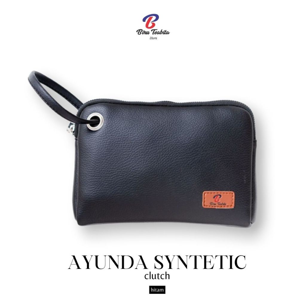 Biru Tsabita - Ayunda Pouch / Clutch/ Dompet Wanita Kulit Sintesis