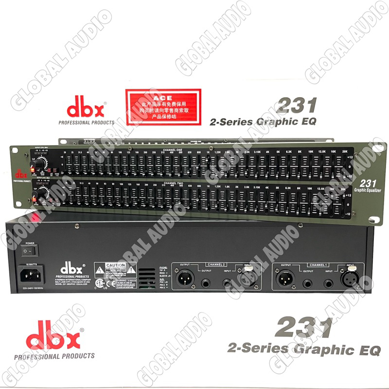 EQ Equaliser Dbx 231 2-Series Graphic EQ Equalizer DBX231 Bagus Murah ( Bisa COD )