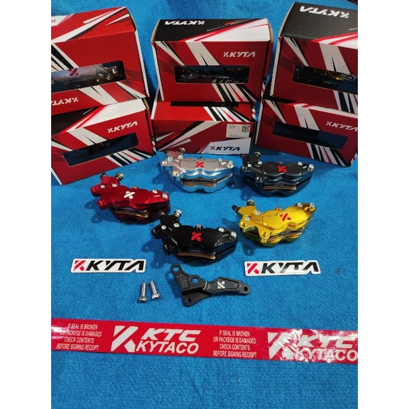 kaliper ktc kytaco kiri Honda vario matic + breket silver polos /breket logo K ke dis 260 ke vario12