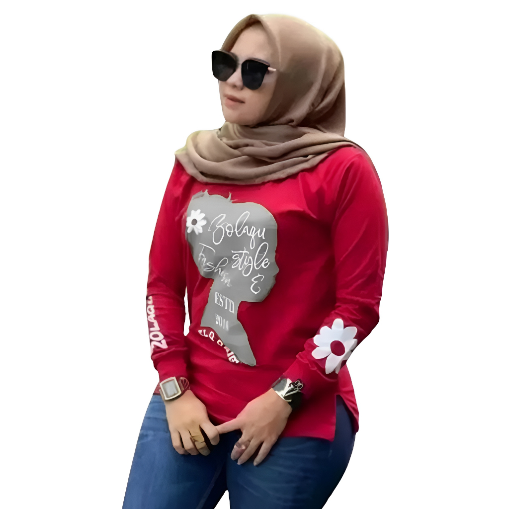 kaos zolaqu original 04 baju atasan zolaku  premium terbaru 2023 jolaku lengan panjang combat combet