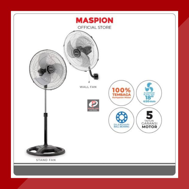 Kipas Angin Berdiri/ Stand Fan Maspion PW 452